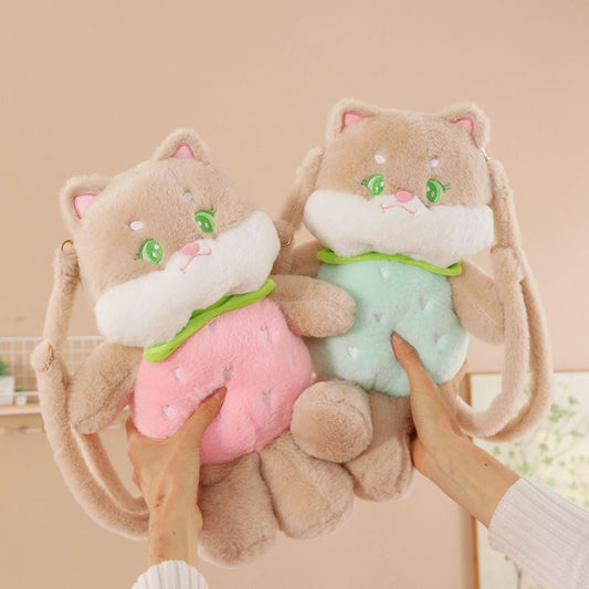 Children's Berry Kitty Plush Doll Cute Cartoon Women's Backpack