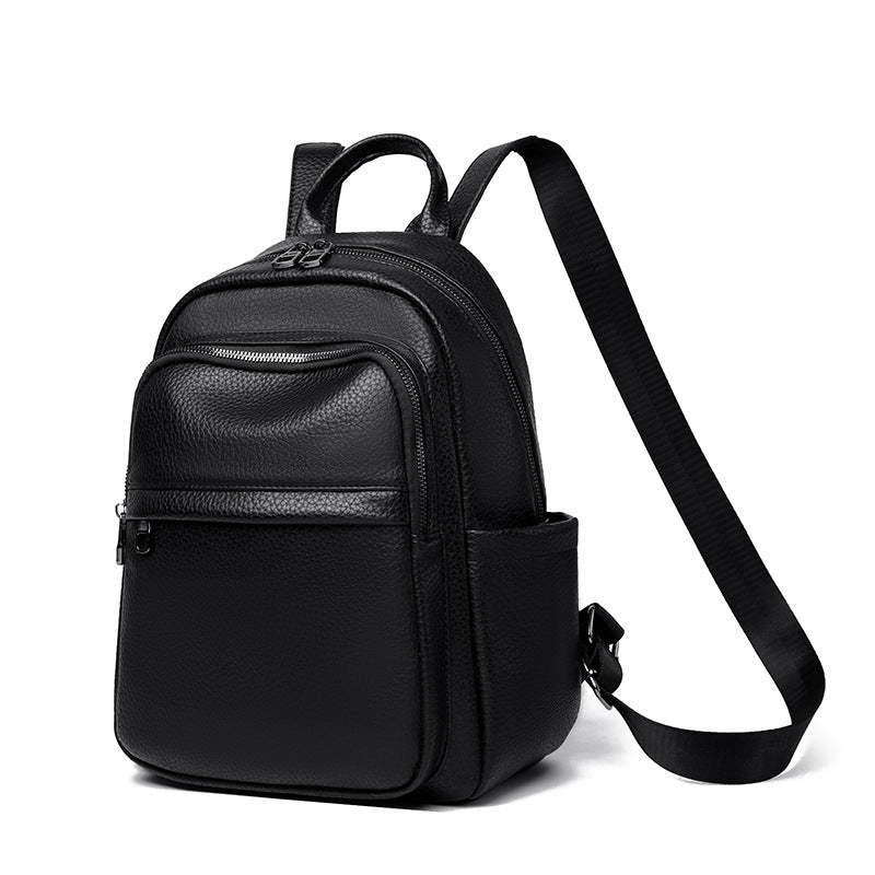 Women's High-grade Simple Fashion Soft Leather Commute Women's Backpack