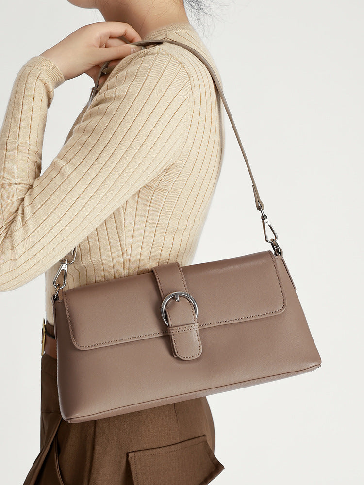 Women's Special Interest Light Luxury Baguette High-grade Leather Versatile High Quality Women's Messenger Bag