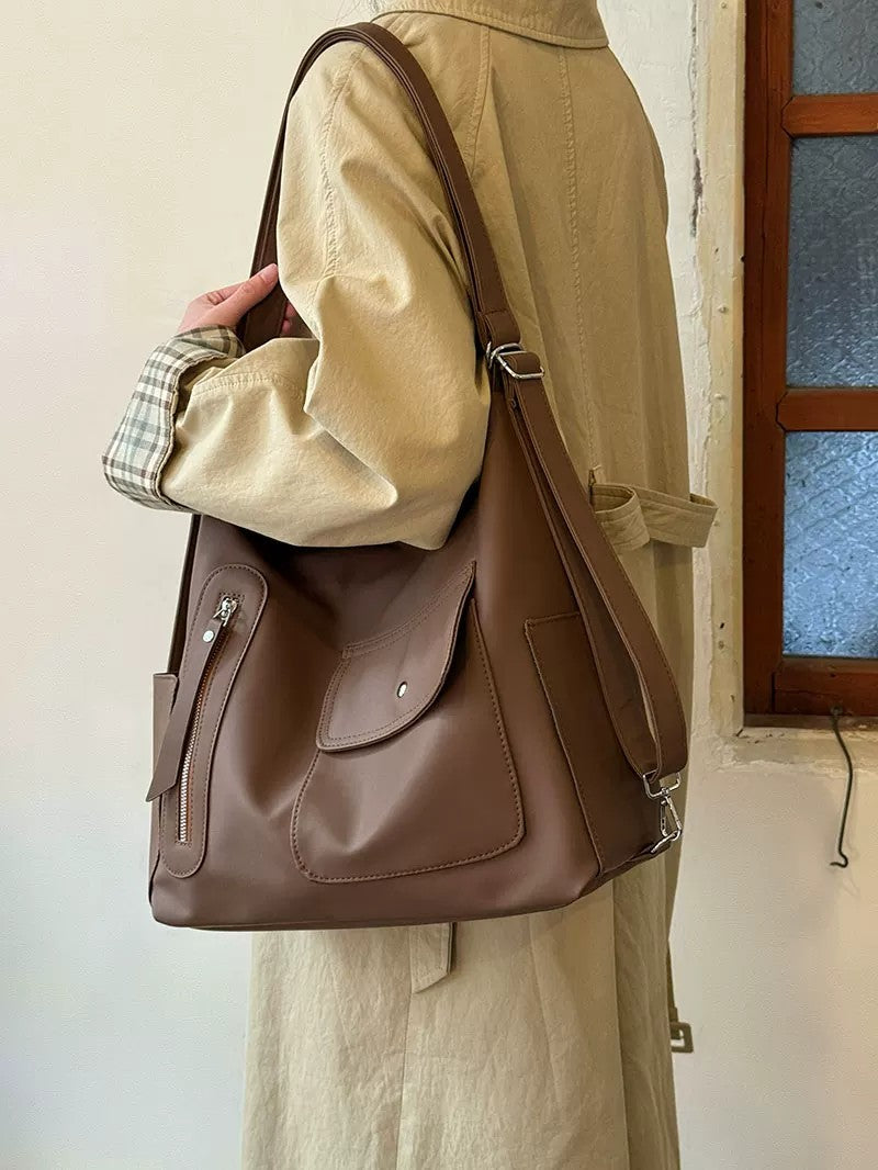 Women's Large Capacity Retro Easy Matching Leisure Tote Bag