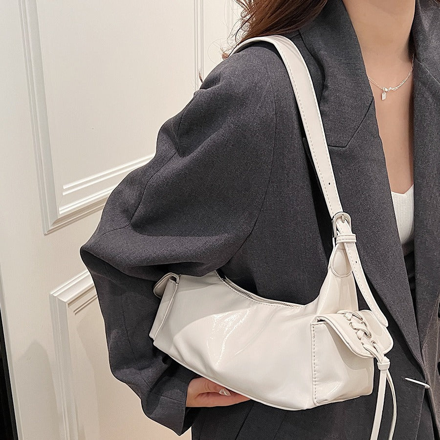 Korean Style Trendy Hot Bow Motorcycle Female Women's Shoulder Bag