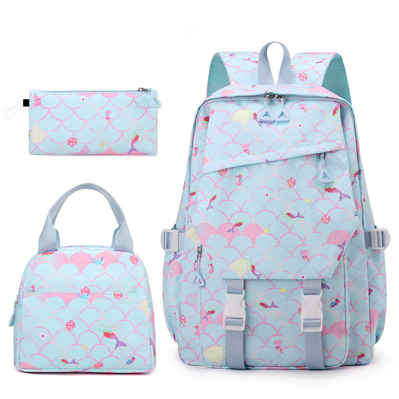 Gradient Color Fashion Lunch Pencil Early Women's Backpack