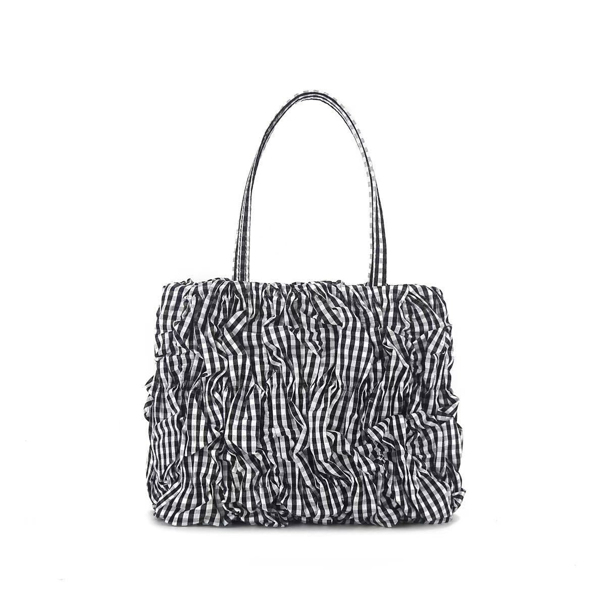 Women's Letter Summer British Design Pleated Mini Women's Handbag
