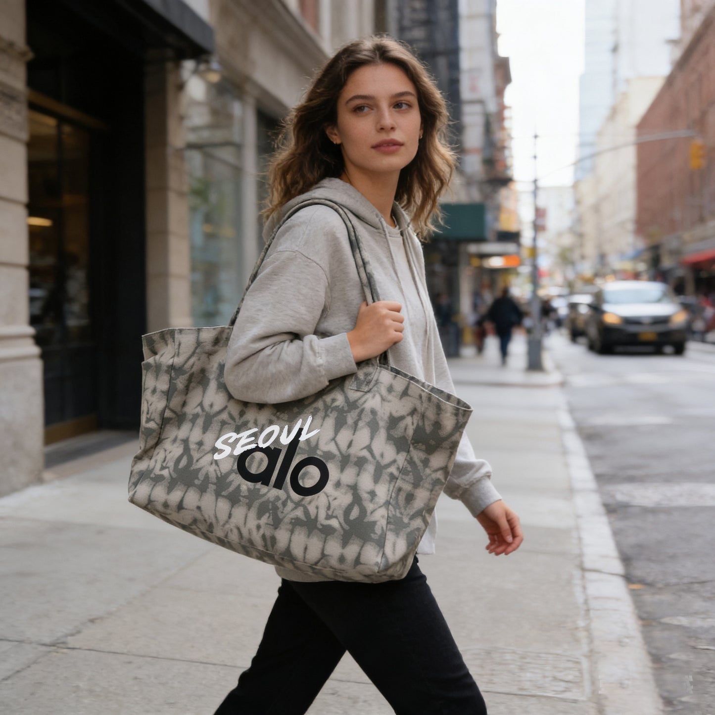 Women's Seoul Limited Canvas Large Capacity Commuter Handbags