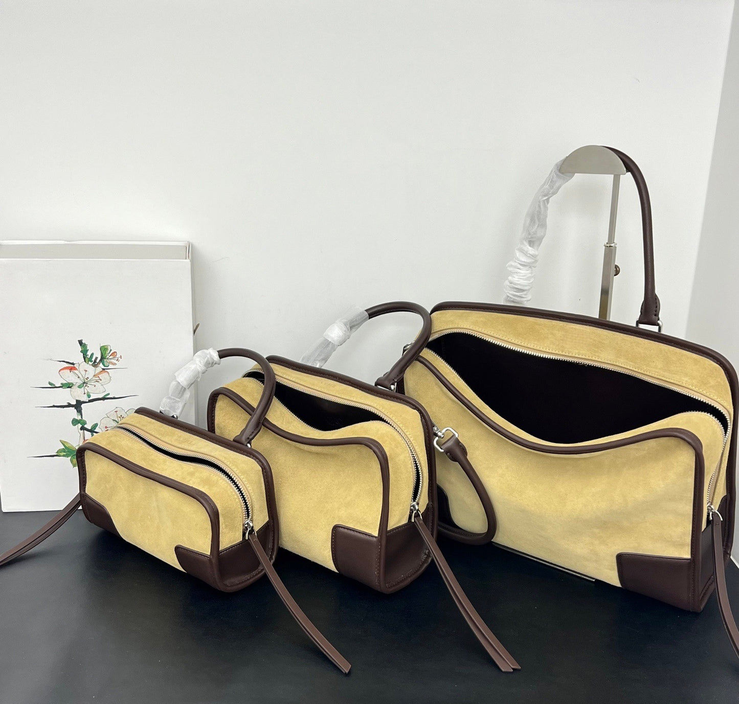 Women's Bowling Retro Frosted Leather Large Capacity Tote Bag