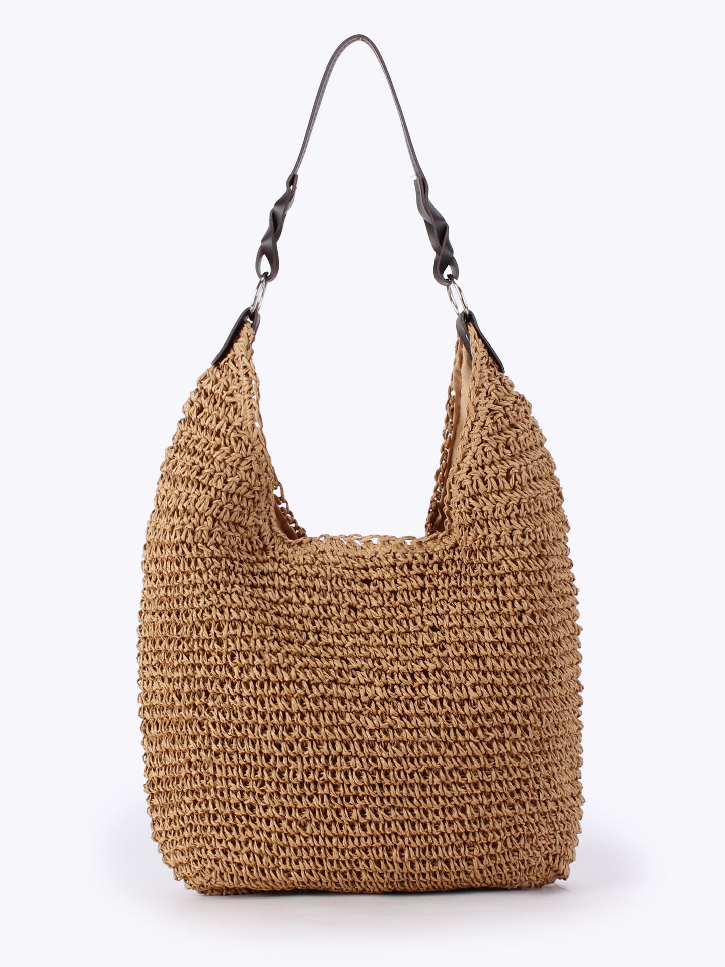 Women's Straw Large Capacity Everyday Joker Commuter Niche Personality Women's Shoulder Bag