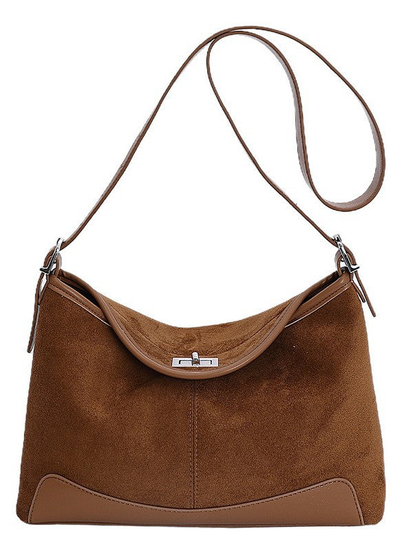 Korean Style Fashion Suede Graceful Commuter Women's Messenger Bag