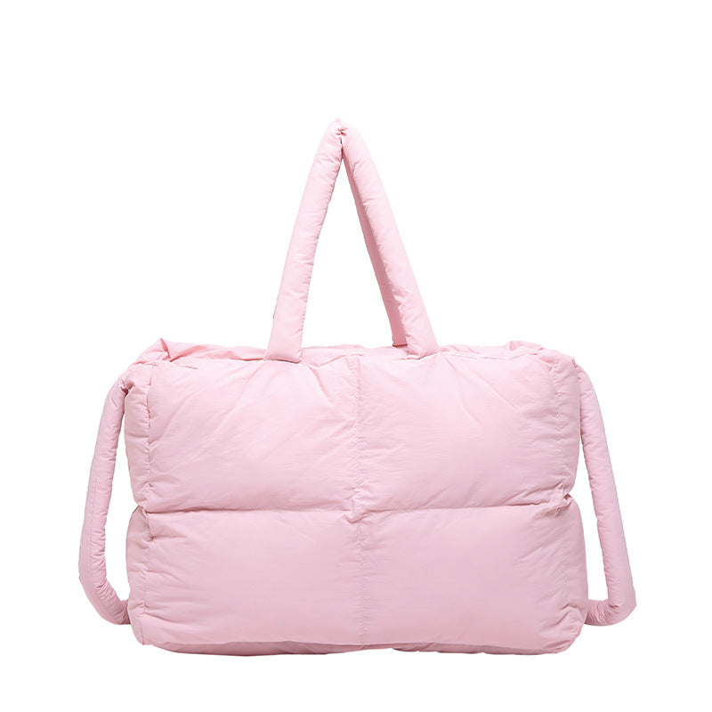Down Cotton Coat Portable Underarm Large Capacity Fashion Tote Bags