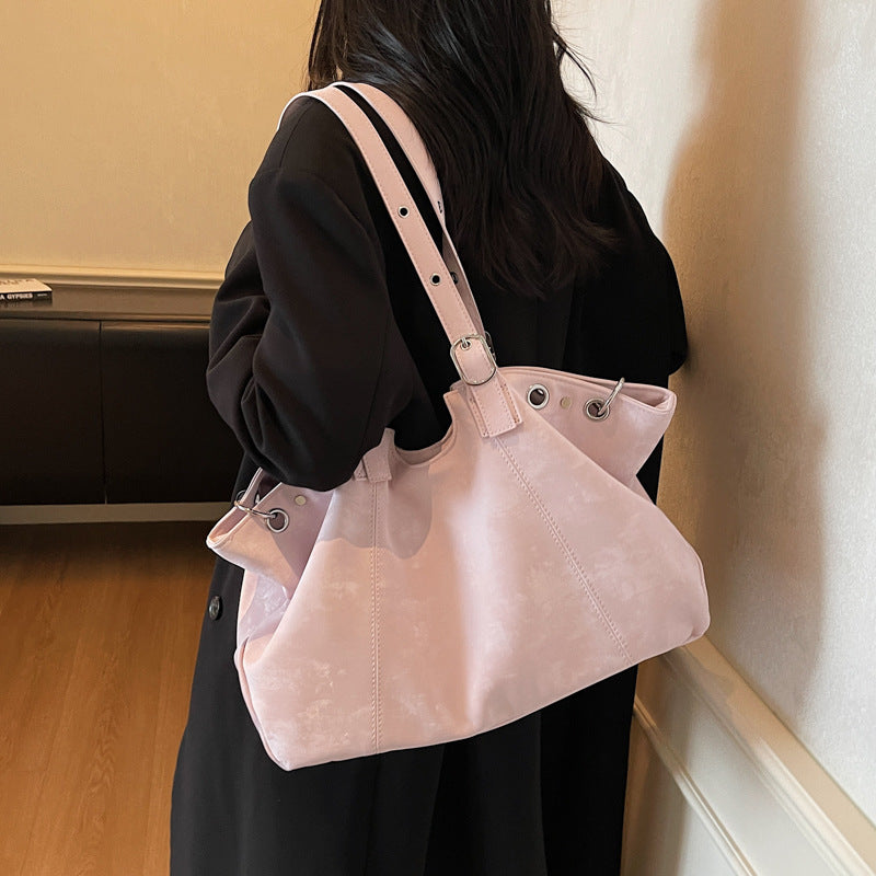 Pretty Women's Large Capacity Underarm Commuter Tote Bag