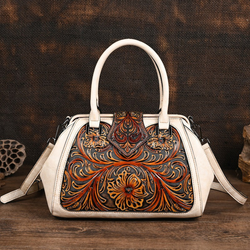Retro Rub Colored Totem Series Optional Women's Shoulder Bag