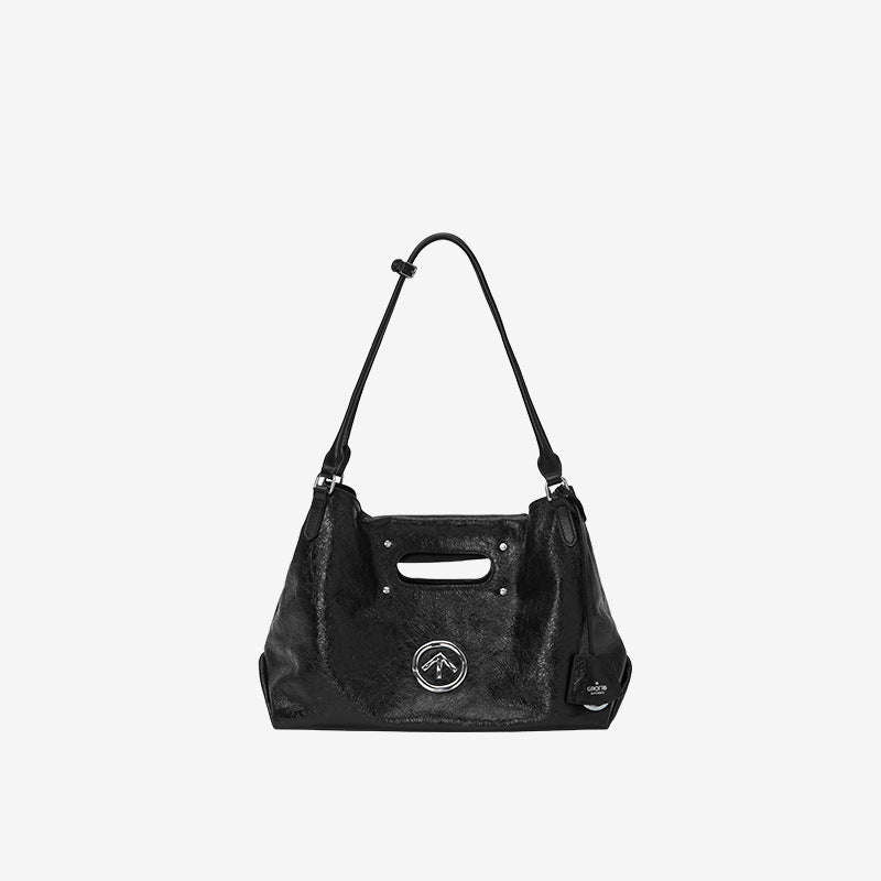 Large Capacity Commuter Cowhide Portable Soft Women's Handbag