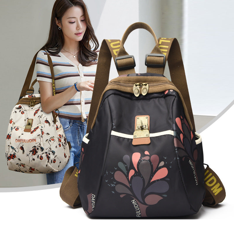 Women's Fashion Printing Large Capacity Oxford Cloth Women's Backpack