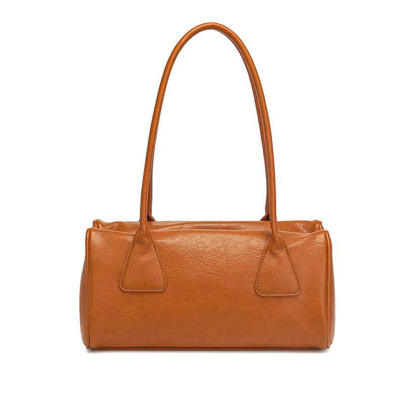 Women's Pillow Korean Retro Baguette Commute Portable Underarm Bag