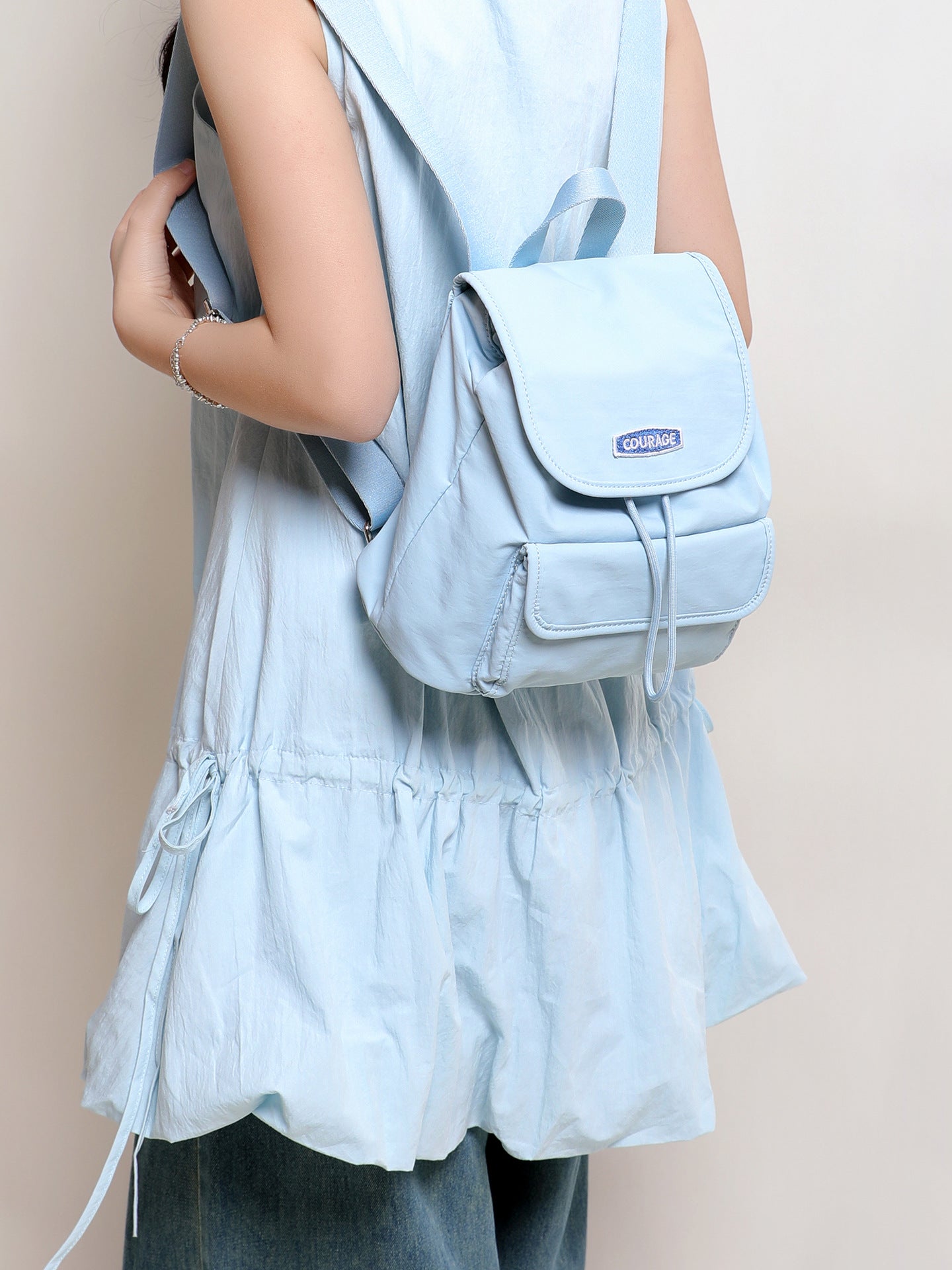 Lightweight For Summer Waterproof Nylon Korean Backpacks