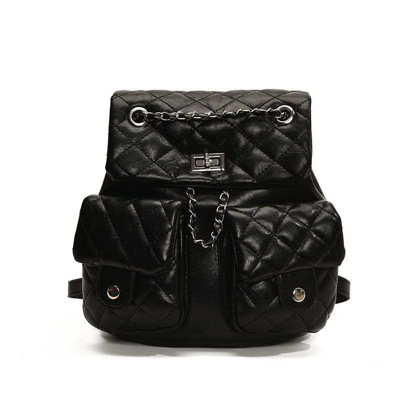 Women's Chic Rhombus Chain Temperament Wild High-grade Women's Shoulder Bag