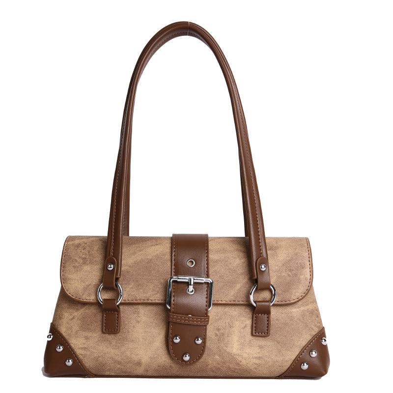 Western Style British Retro Female Senior Underarm Bag