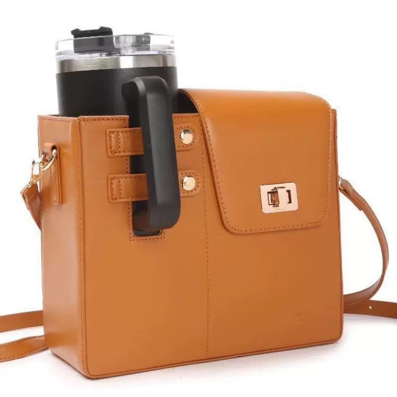 Women's Portable Drink Water Bottle Commuter Men's Messenger Bag