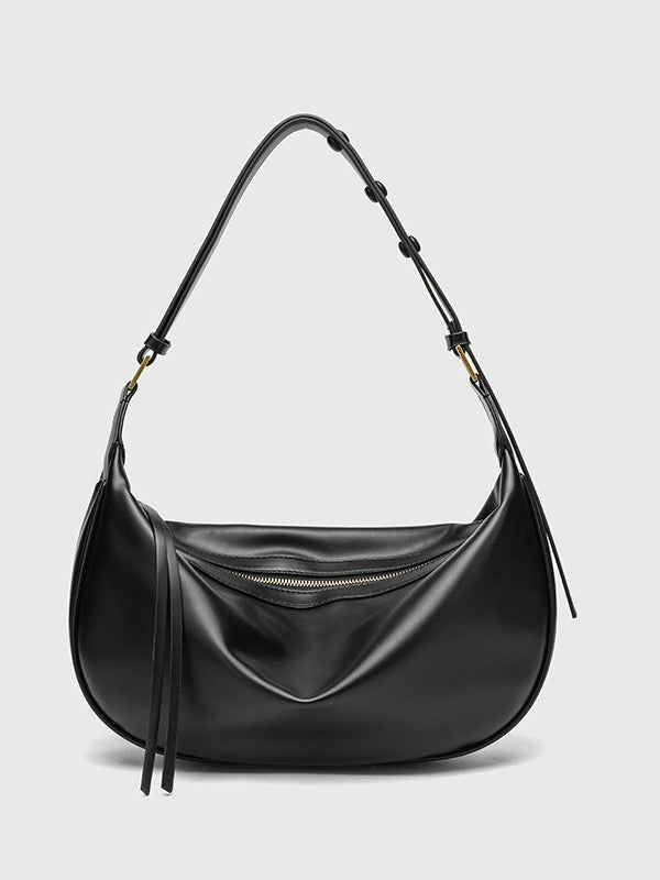 Women's Pull Texture Versatile Design Dumpling Underarm Bag