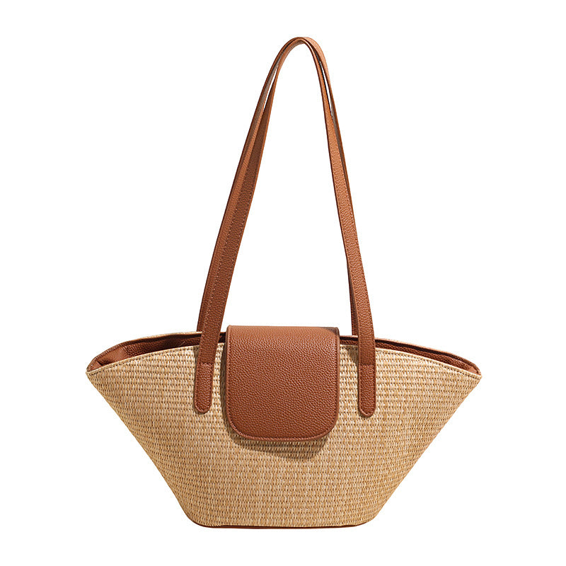 Design Woven Korean Style Trendy Simplicity Tote Bags