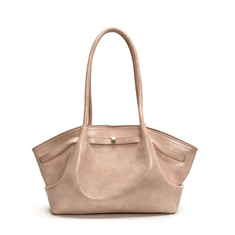 Women's Large Capacity Fashion Niche Underarm Pleated Women's Shoulder Bag