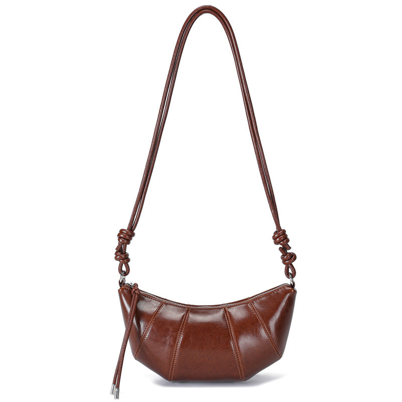 Women's Leather Fashion Spring Underarm Dumpling High Bags