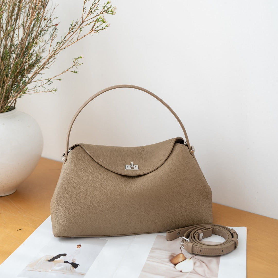 Women's Genuine Leather Simple Large Capacity High-grade First Layer Handbags
