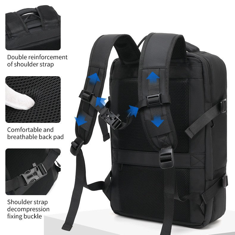 Women's & Men's Scalable Large Capacity Computer Waterproof Leisure Backpack