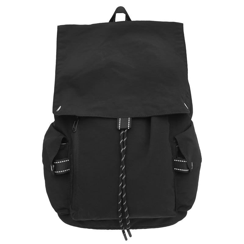 Korean Style Niche Simple Solid Color Female Large Backpacks