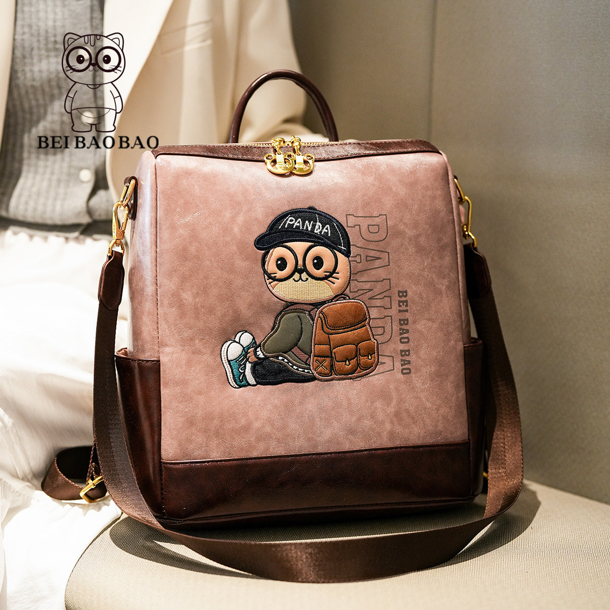 Women's Source Large Capacity Cartoon Cute Shopping College Backpacks
