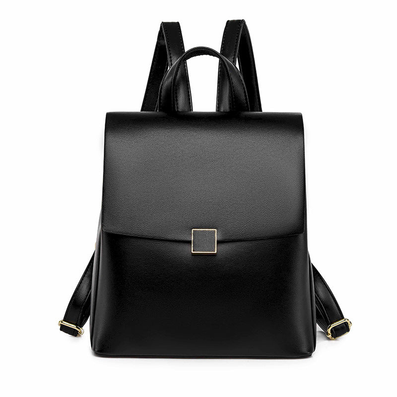 Women's Commuter Solid Color High-grade Shaped Shopping Women's Backpack