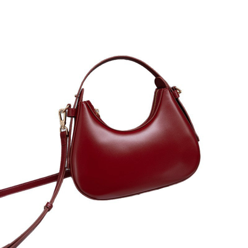 Women's Genuine Leather Fashionable Underarm Niche Western Women's Shoulder Bag
