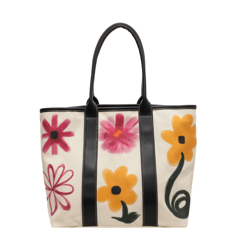 Rainbow Letters Trendy Thai Fashion Canvas Shoulder Bags