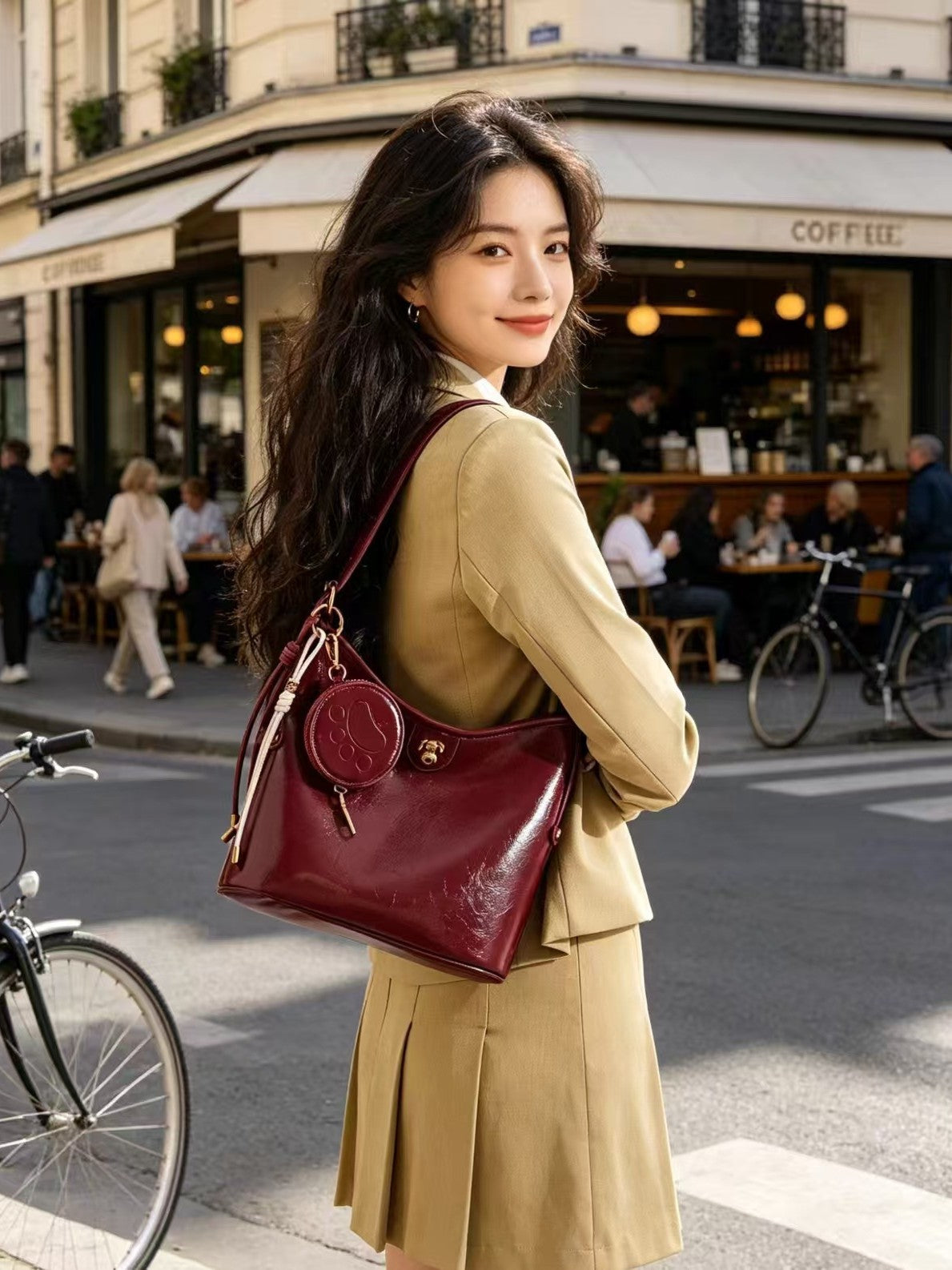 Women's Fashionable Simple Large Capacity Mori Cute Tote Bag