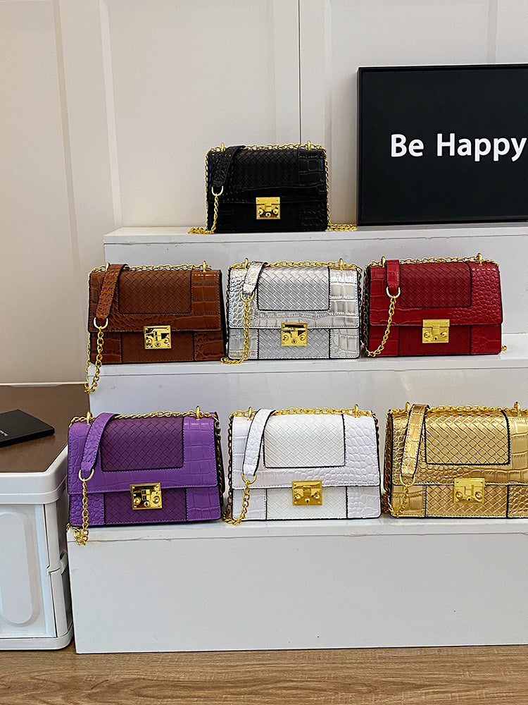 Charming Graceful Women's Fashion Woven Chain Women's Messenger Bag