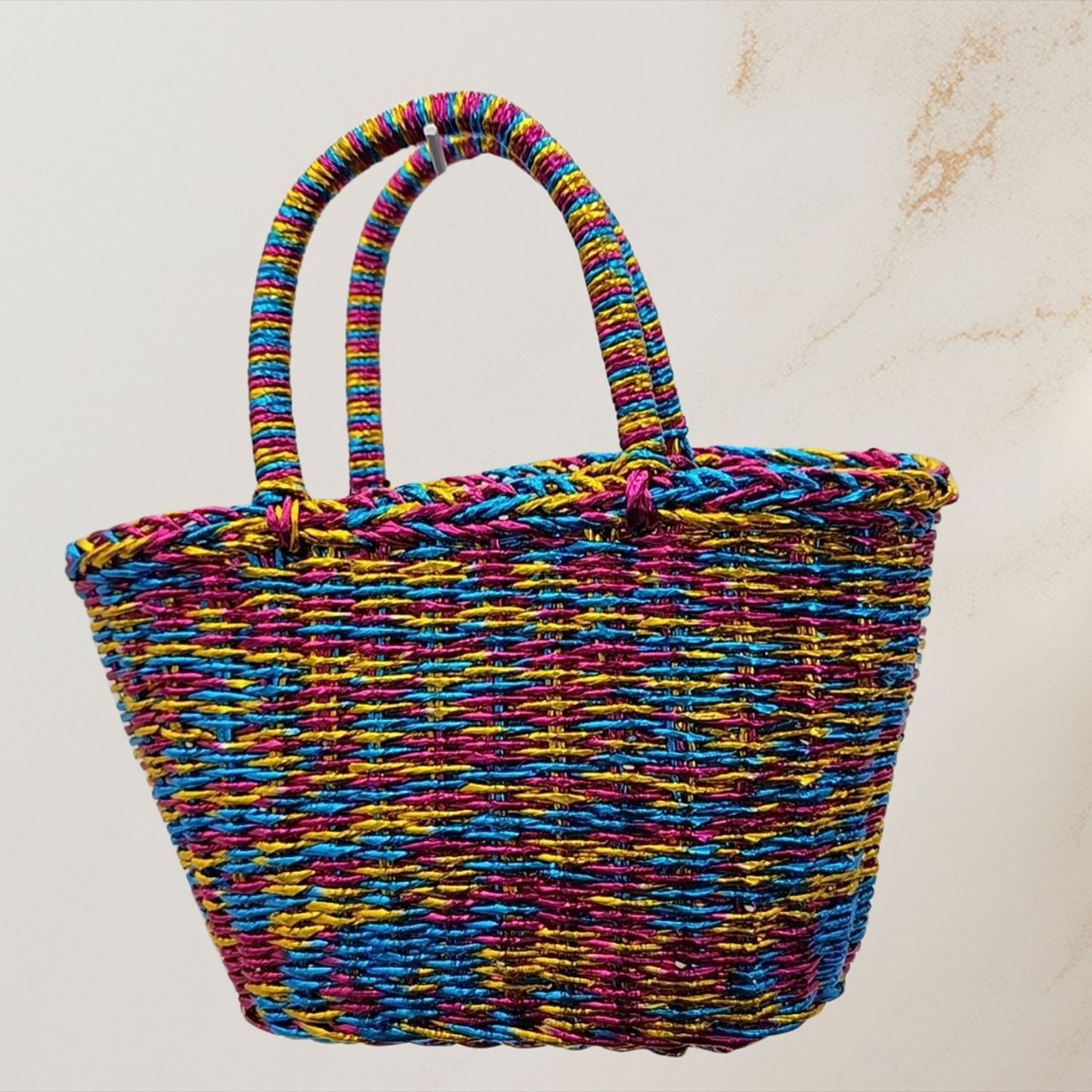 Women's Portable Fashion Hand-woven Shopping Date Underarm Bags