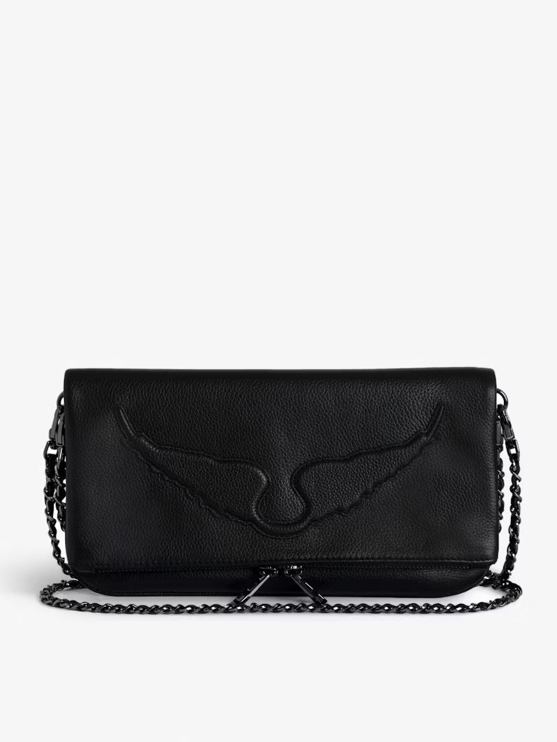 Women's French Fashion Diamond Wings Chain Envelope Shoulder Bags