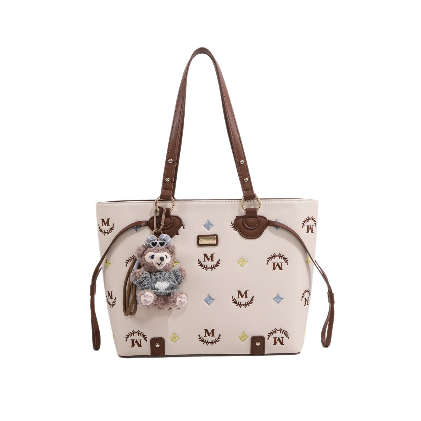 Mi Embroidery Large Capacity Commuter Big Tote Bags