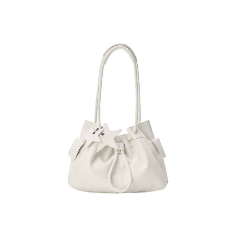 Women's Large Capacity Hand-held Niche High Sense Beam Tote Bag