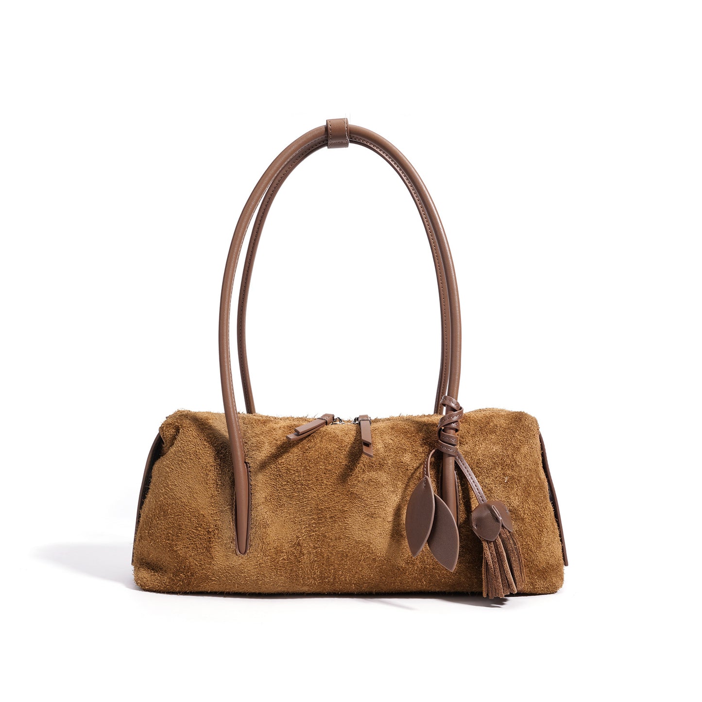 Niche Genuine Leather Dull Polish Simple Textured Lazy Tote Bags