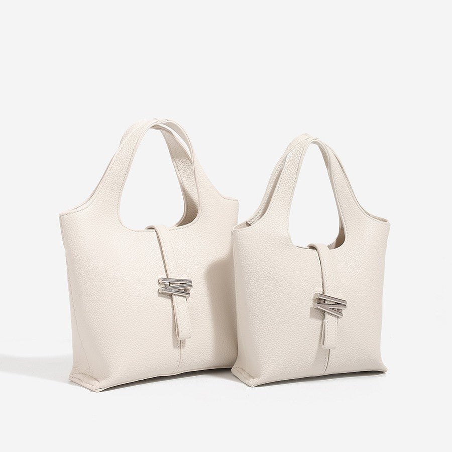 Women's Today Popular Simplicity Minority Portable Textured Bucket Bag