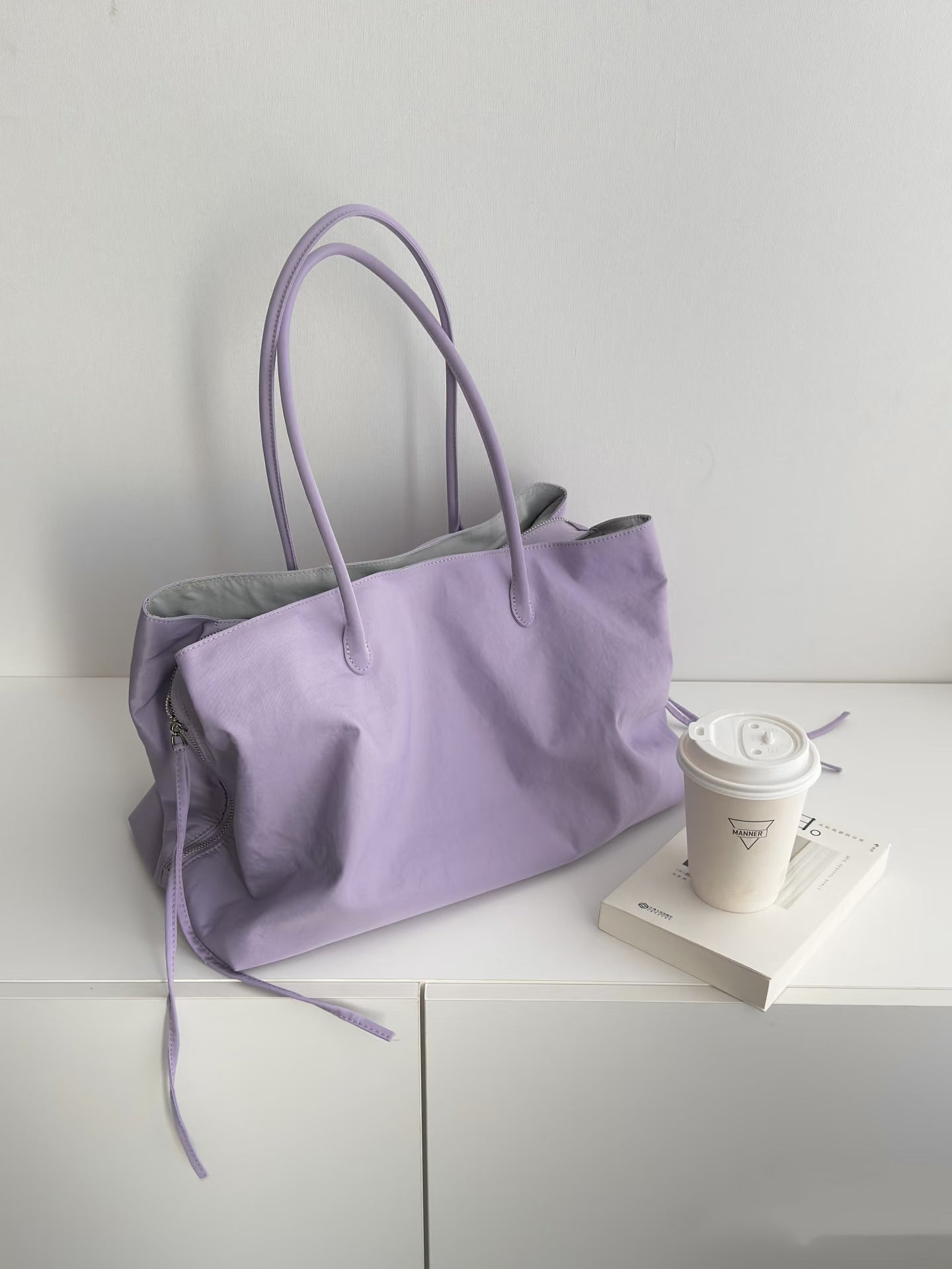 Women's Korean Nylon Commute Computer Lightweight Large Capacity On One Tote Bag