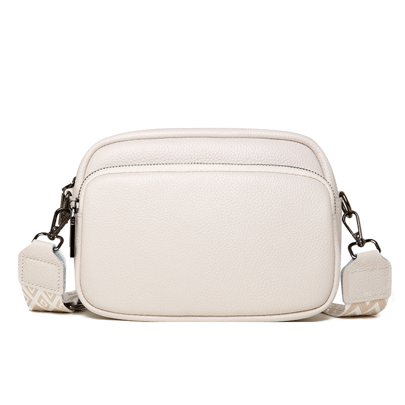 Women's Genuine Leather Trendy Fashion Top Layer Small Square Bags