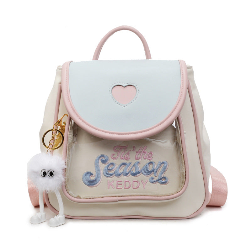 Dopamine Cartoon Good-looking Large Capacity Out Embroidery Women's Backpack