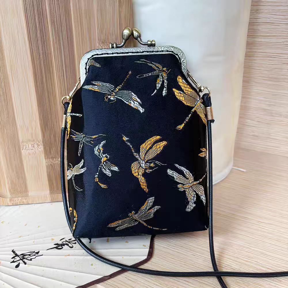Women's Handmade Chinese Style Cheongsam Skirt Vintage Change Frame Purses