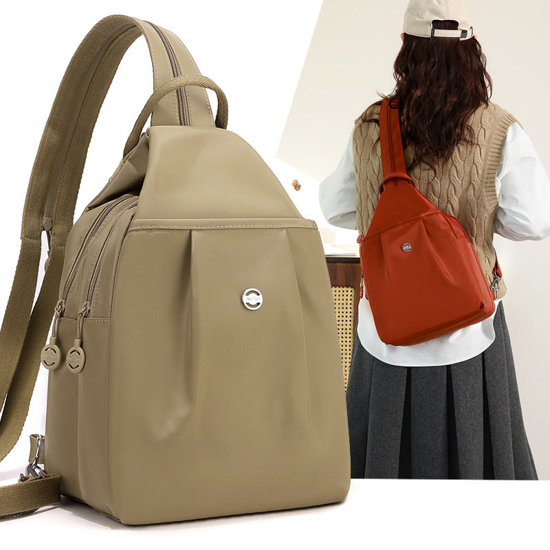 Beautiful Slouchy Women's Simple Trendy Oxford Women's Backpack