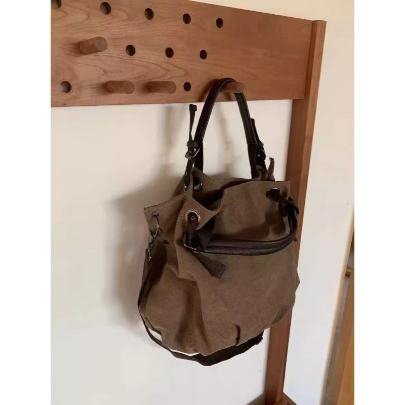 Retro Working Style Fashion Canvas Large Tote Bags