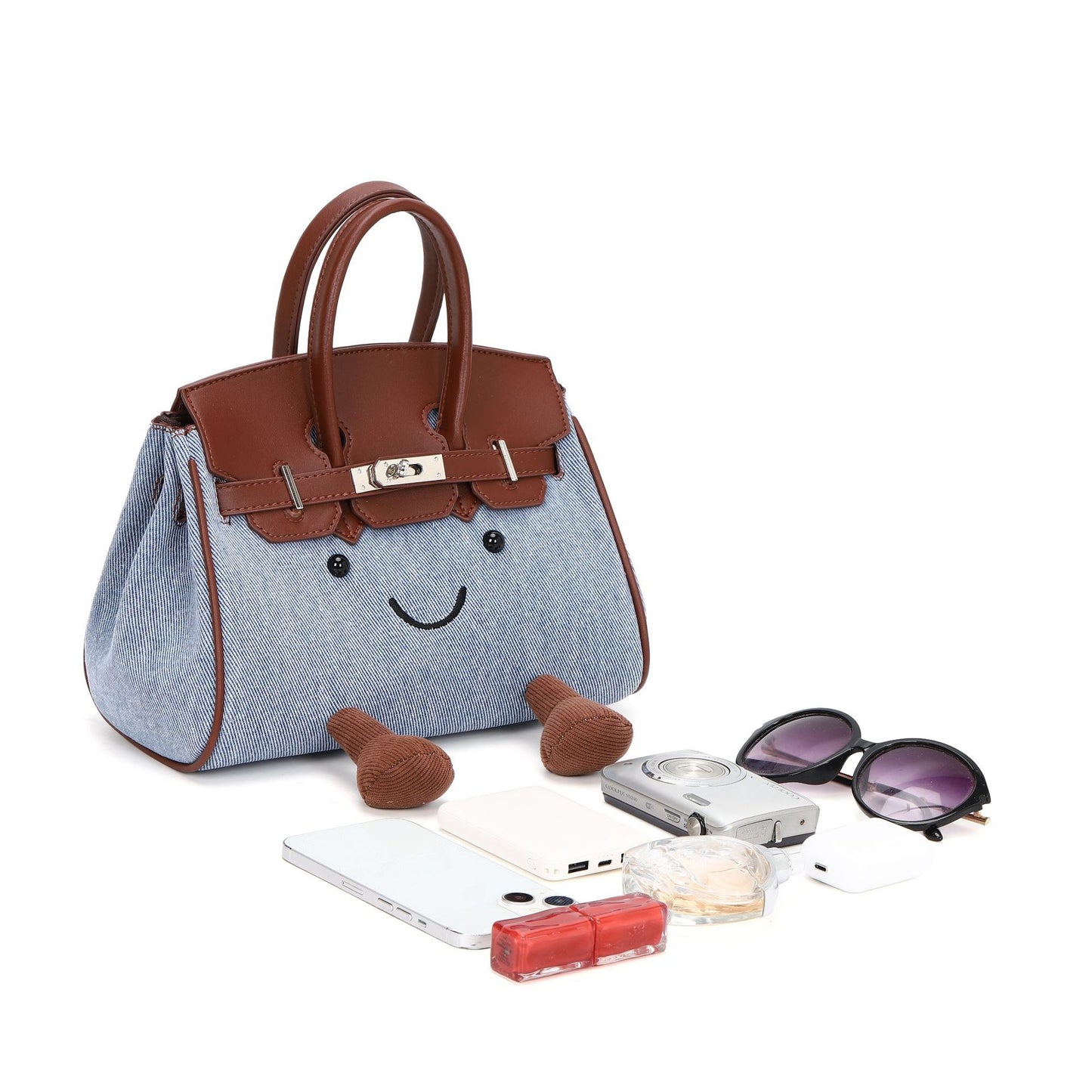Women's Cartoon Leopard Print Large Capacity Light Luxury Tote Bag