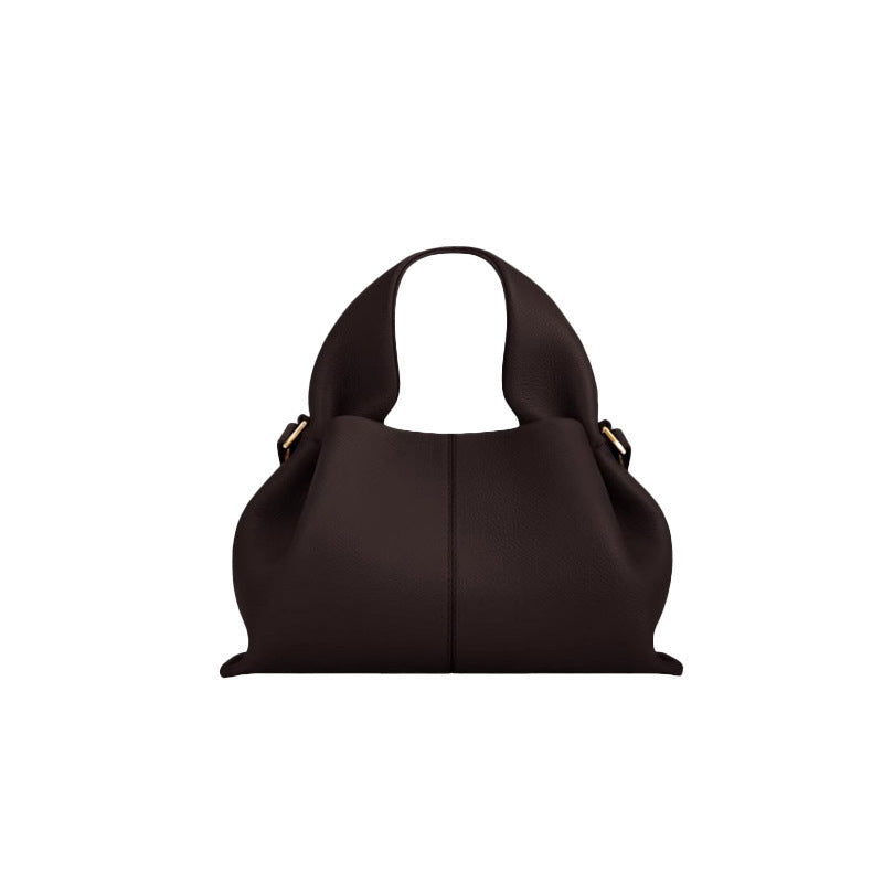 Pauline Cloud French Cowhide Design Dumpling Portable Women's Messenger Bag