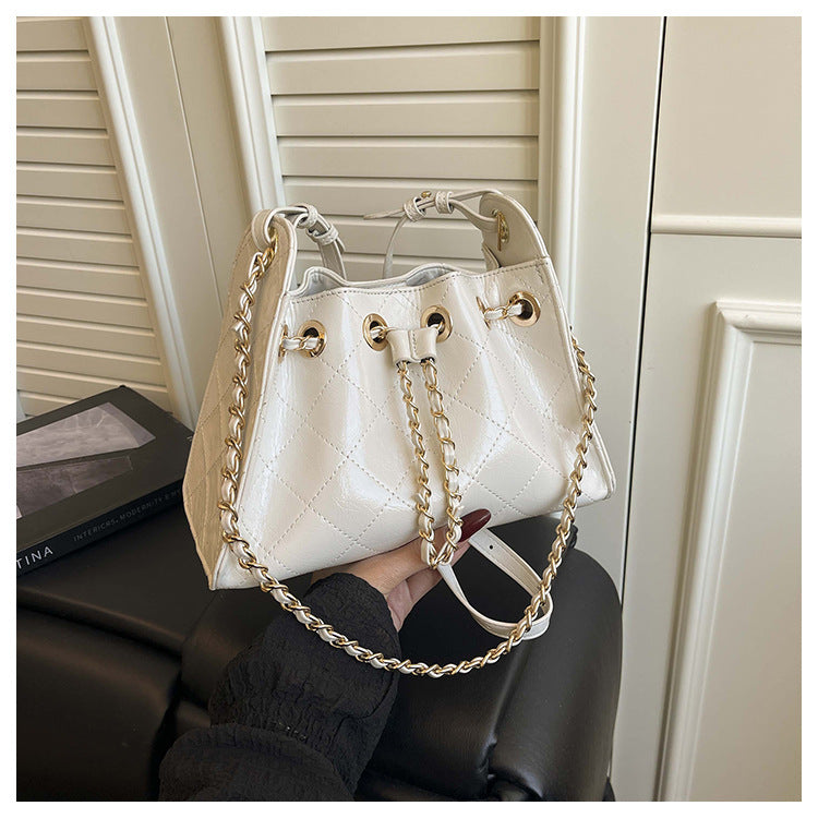 Women's Version Of Style Rhombus Chain Light Luxury Fashion Bucket Bags