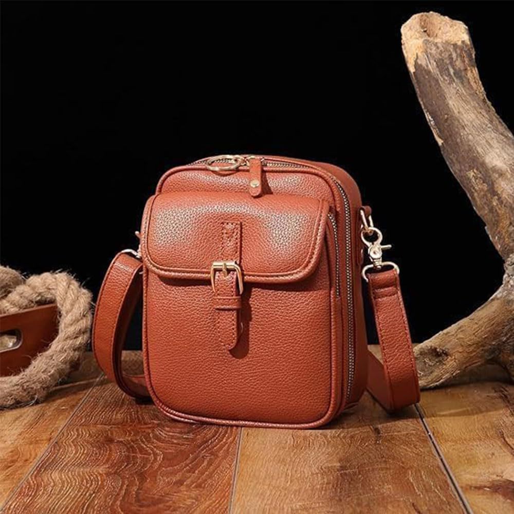 Women's Genuine Leather Retro Large Capacity Mini Tote Bag